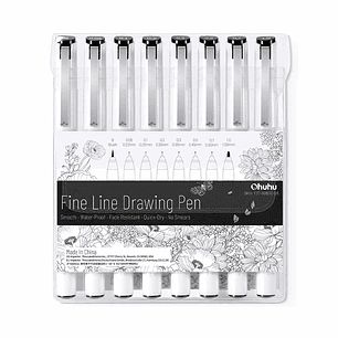 OHUHU 8 MARCADOR TIRALÍNEAS PARA DIBUJO