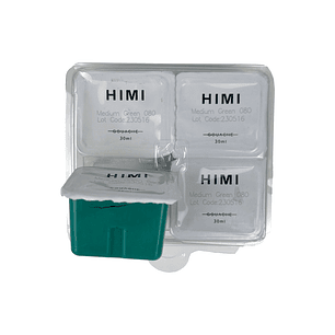 MEDIUM GREEN 080 Recambio de Pintura Gouache Miya Himi de 30 ml 4 unidades