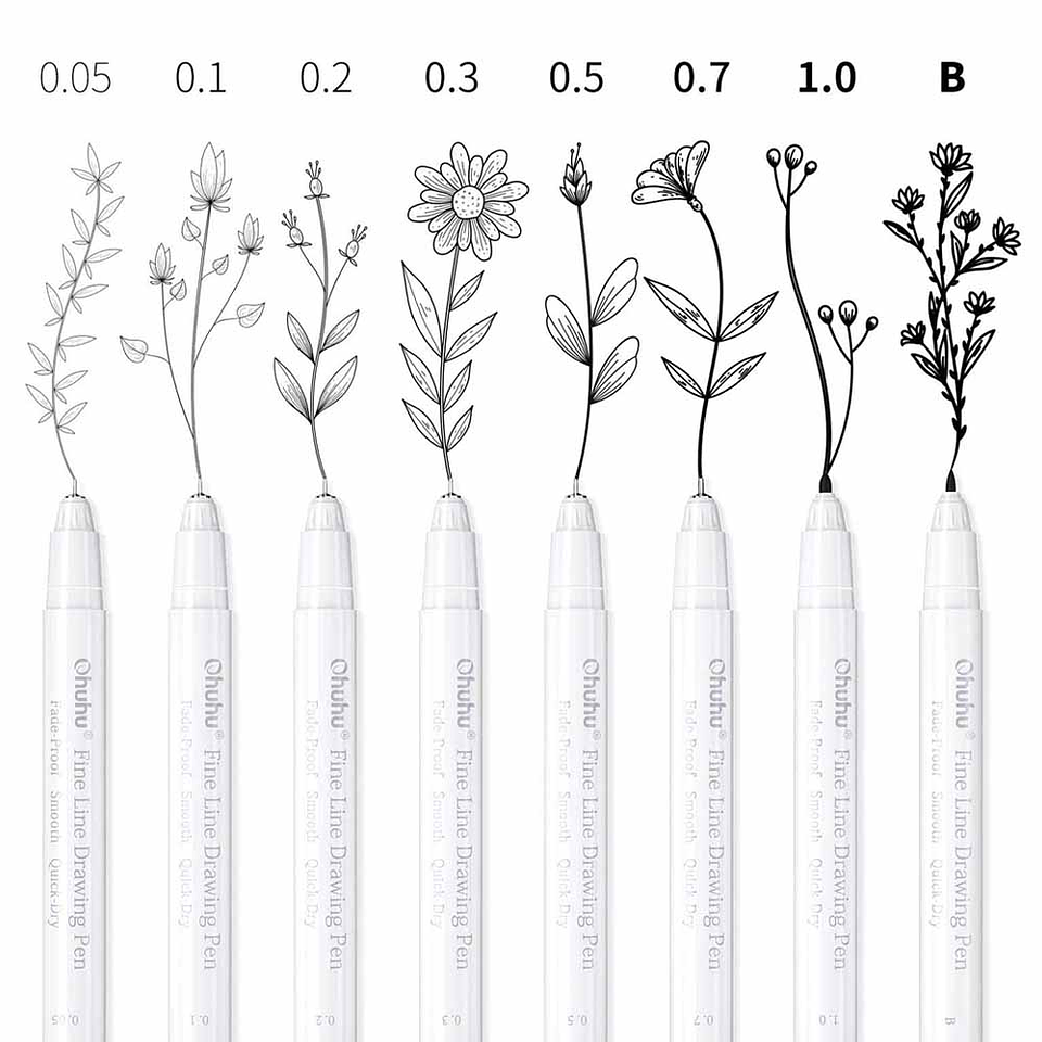 OHUHU 8 MARCADOR TIRALÍNEAS PARA DIBUJO 3