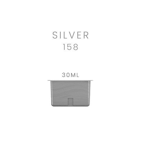 SILVER 158 Recambio de Pintura Gouache Himi de 30 ml 4 unidades