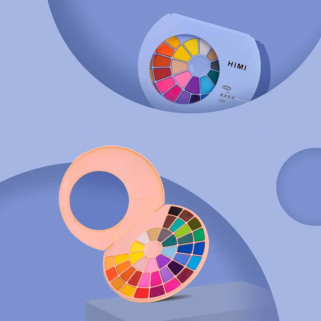 HIMI SET PINTURA SOLIDA 24 COLORES (ESTUCHE AZUL)  5