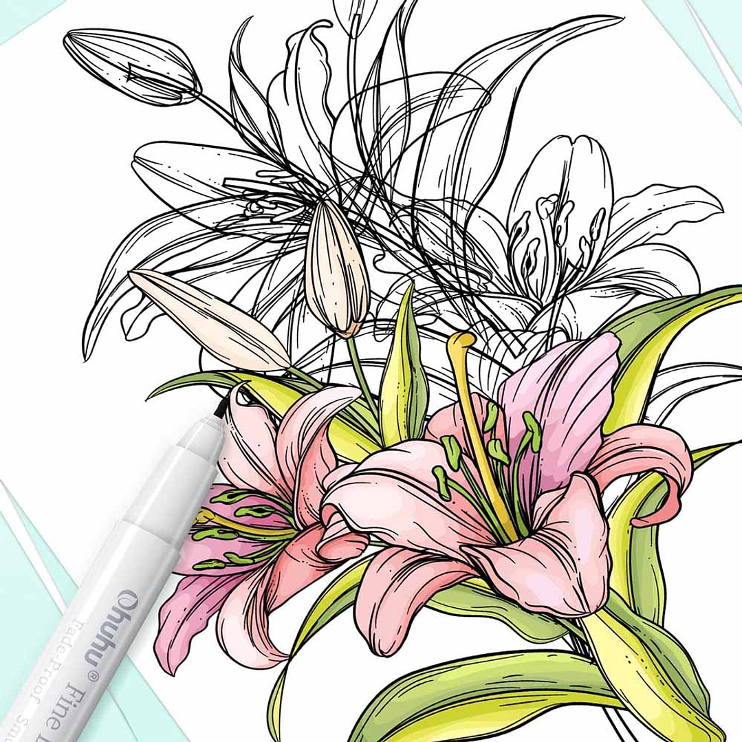 OHUHU 8 MARCADOR TIRALÍNEAS PARA DIBUJO 7