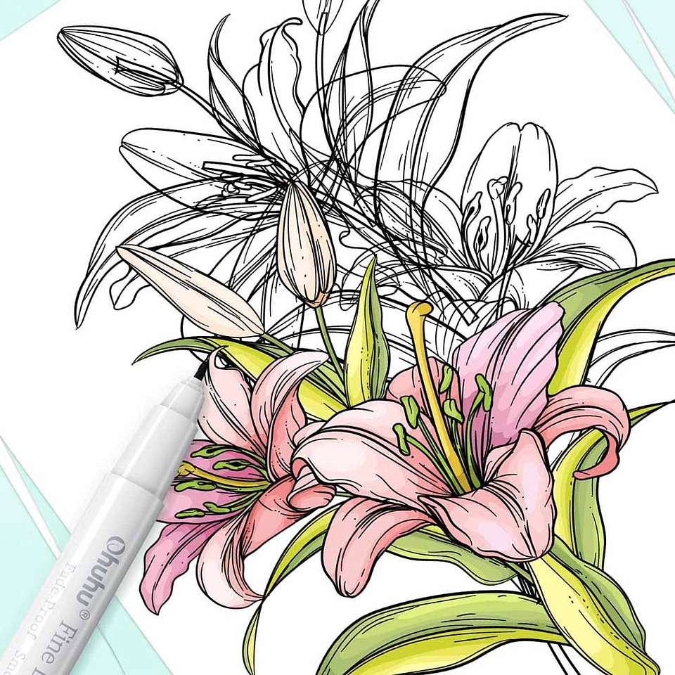 OHUHU 8 MARCADOR TIRALÍNEAS PARA DIBUJO 7