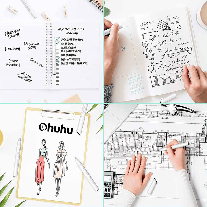 OHUHU 8 MARCADOR TIRALÍNEAS PARA DIBUJO 9