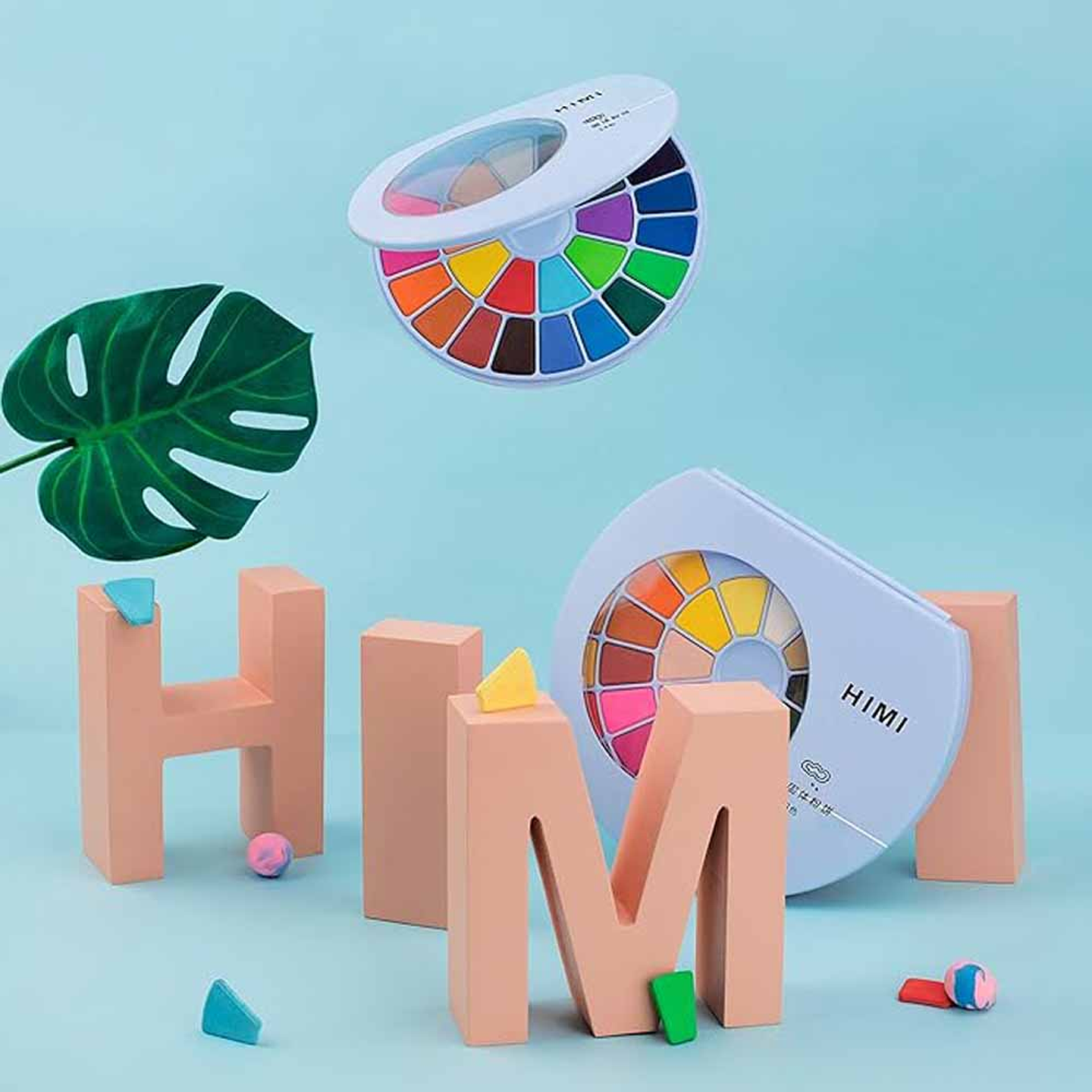 HIMI SET PINTURA SOLIDA 24 COLORES (ESTUCHE AZUL)  7