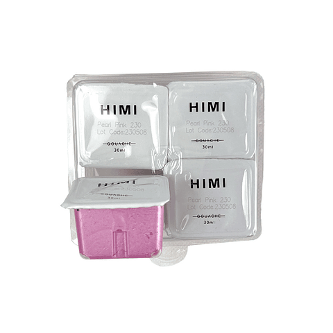 PEARL PINK 230 Recambio de Pintura Gouache Himi de 30 ml 4 unidades