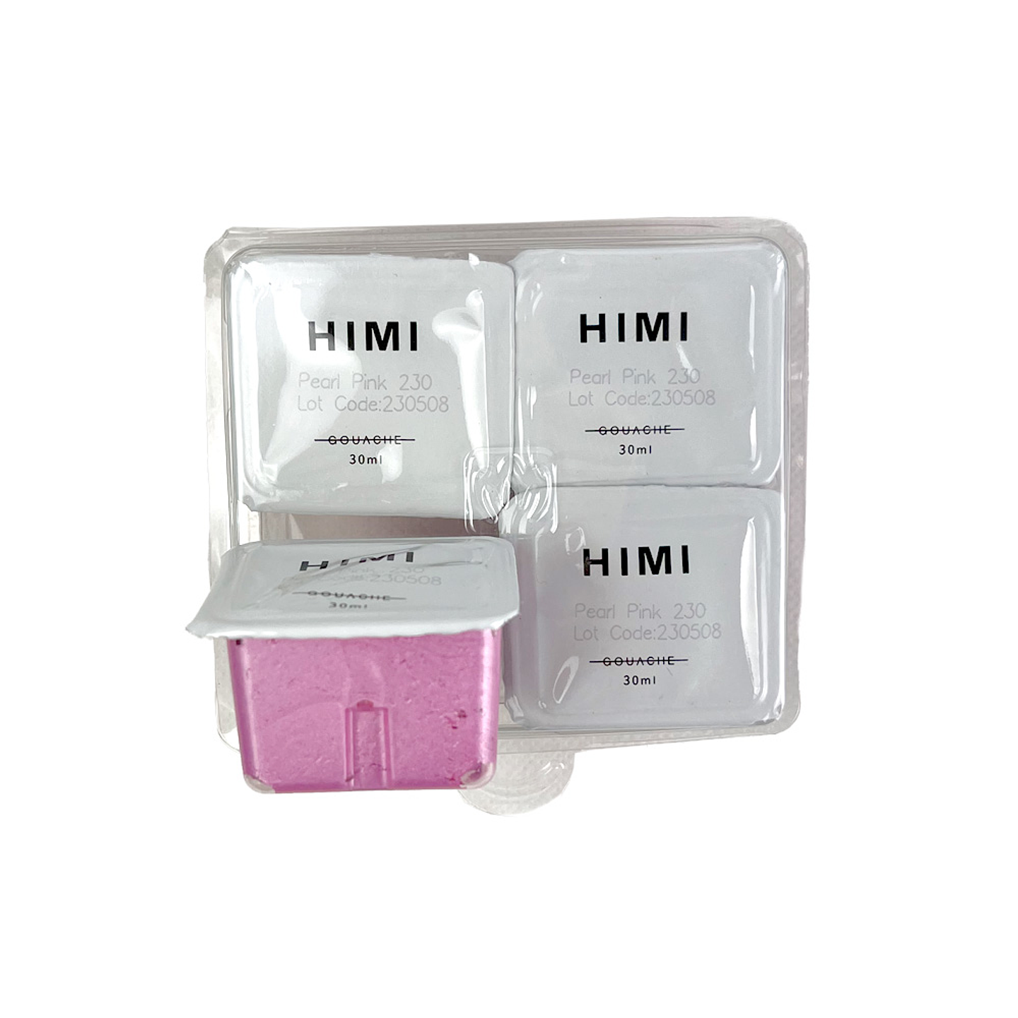 PEARL PINK 230 Recambio de Pintura Gouache Himi de 30 ml 4 unidades 2