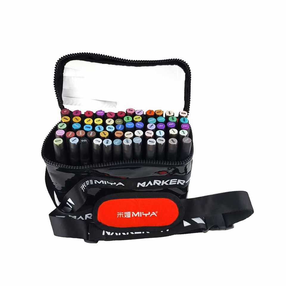 MIYA SET MARCADORES BASE ALCOHOL 60 COLORES  13