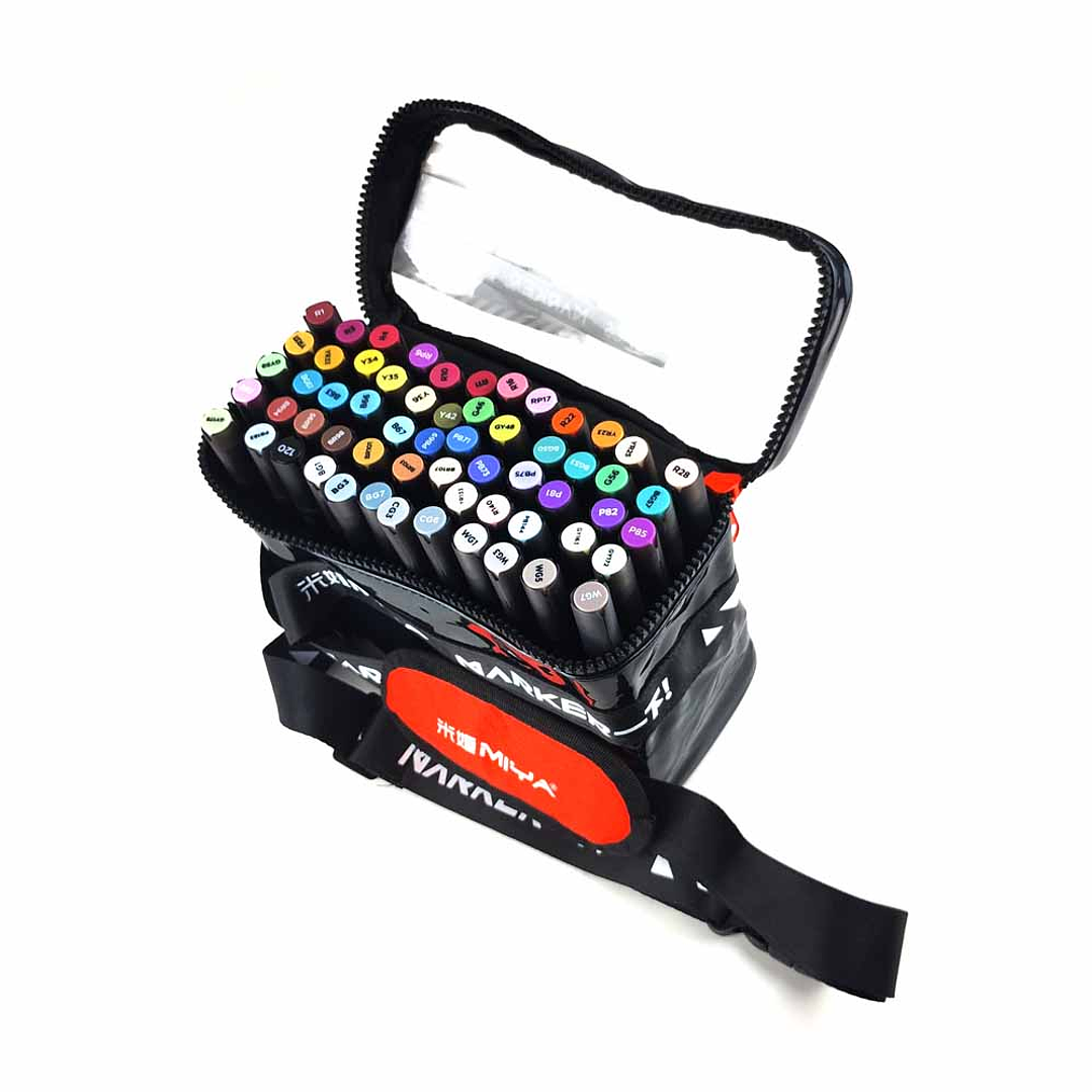 MIYA SET MARCADORES BASE ALCOHOL 60 COLORES  2