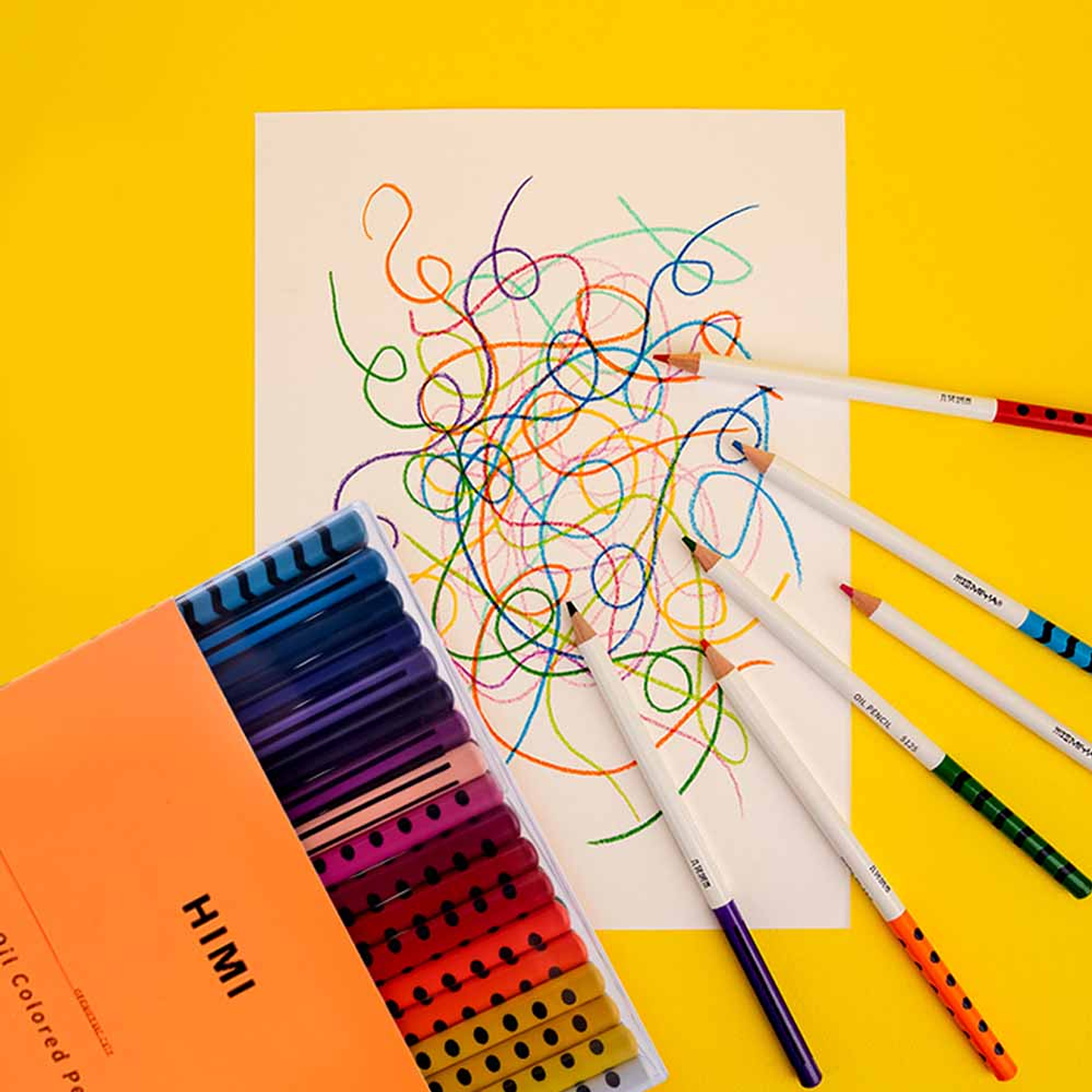 HIMI LÁPICES OLEO GEOMETRICOS 36 COLORES  2