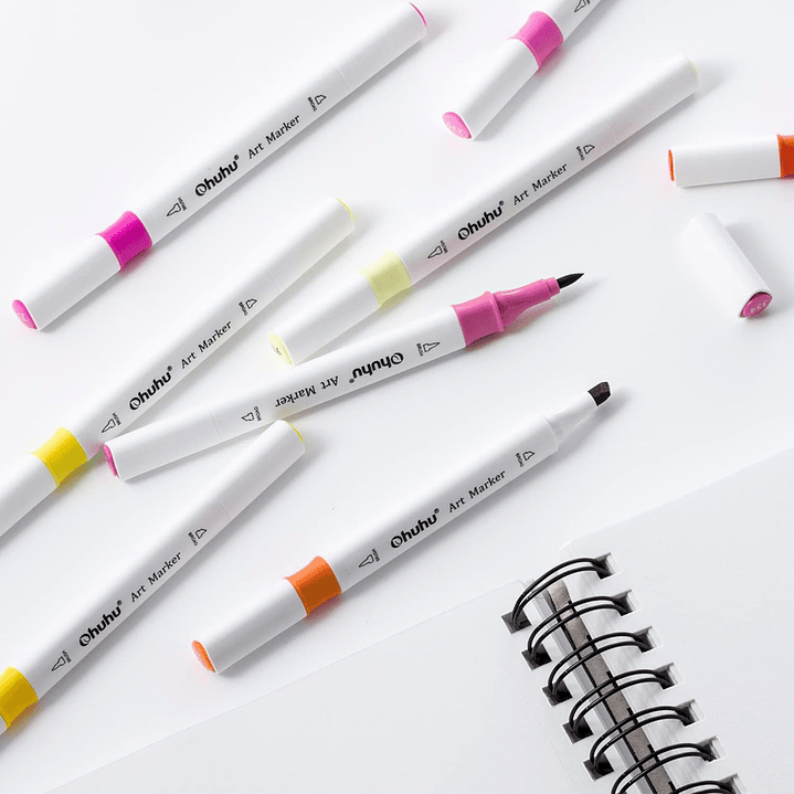 OHUHU 48 MARCADORES DE ALCOHOL + 1 BLENDER. FINA&BISELADA 6