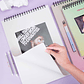 MIYA BLOCK SKETCH PAD (40PCS, 8K/160G,GRADUAL BLUE-PURPLE) - Miniatura 3