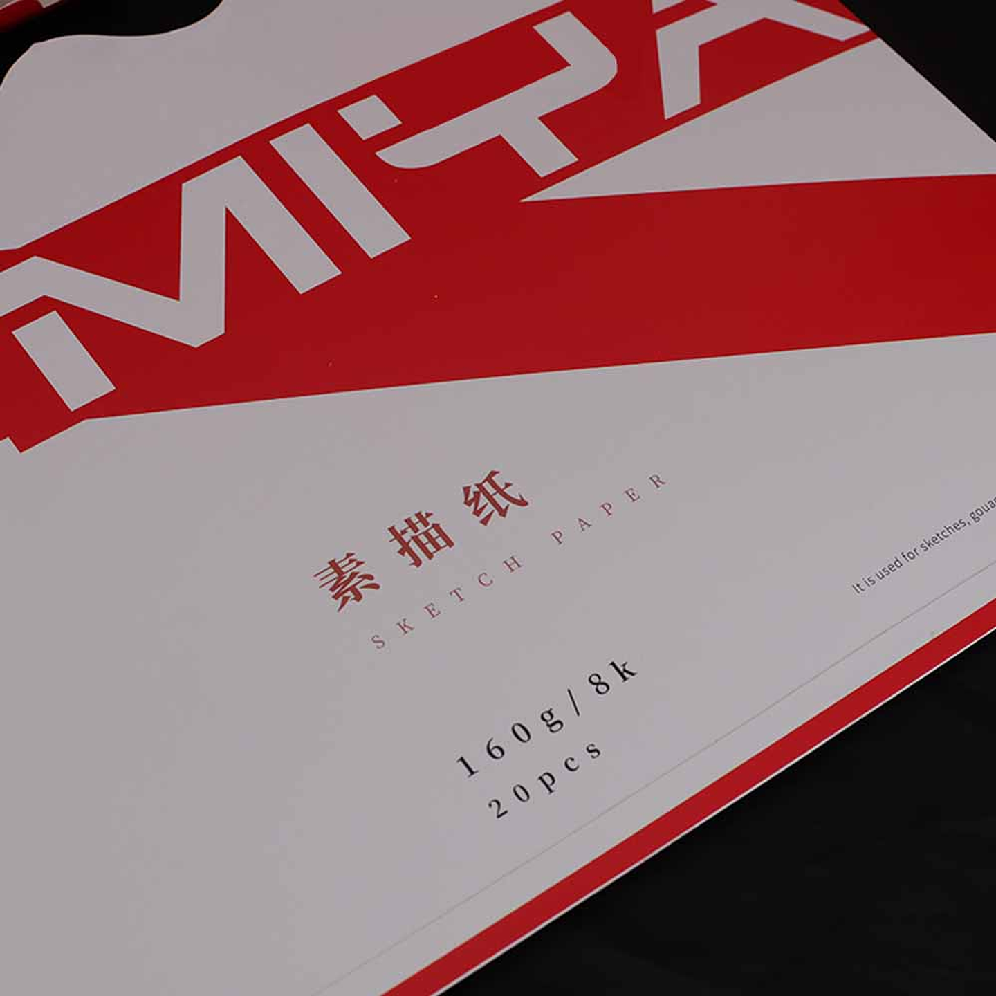 MIYA SKETCH PAPER (20PCS, 8K/160G, RED) 3