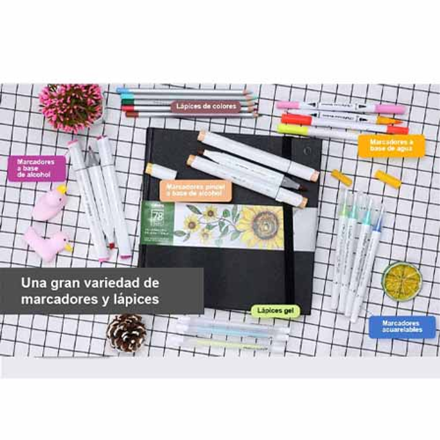 OHUHU BLOCK PARA MARCADORES DE ALCOHOL (21 X 21 CM, 78 HOJAS) 4