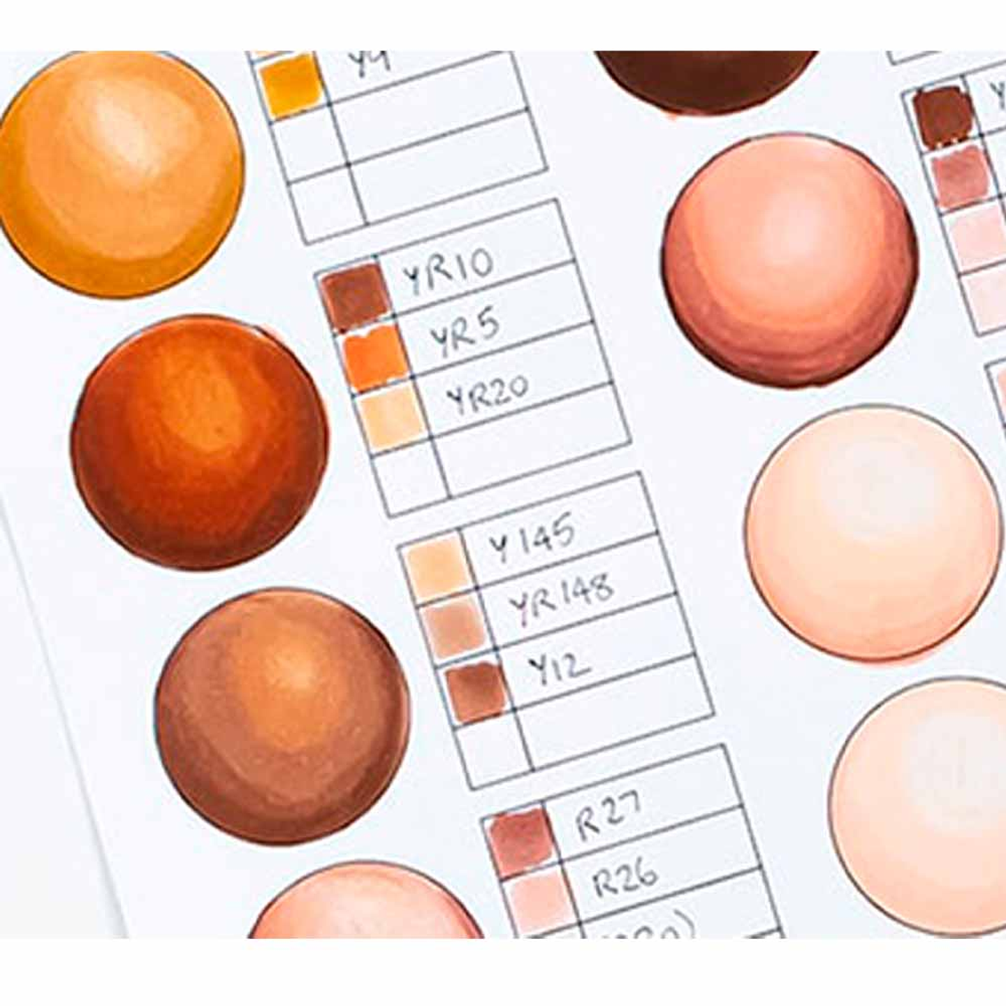 OHUHU 24 MARCADORES DE ALCOHOL TONOS PIEL + 1 BLENDER 8