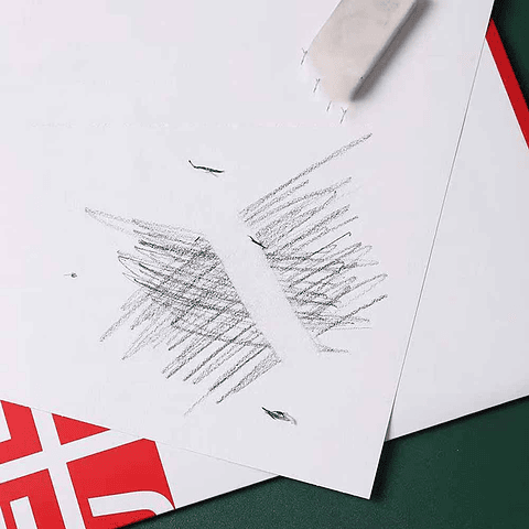 MIYA SKETCH PAPER (20PCS, 8K/160G, RED)