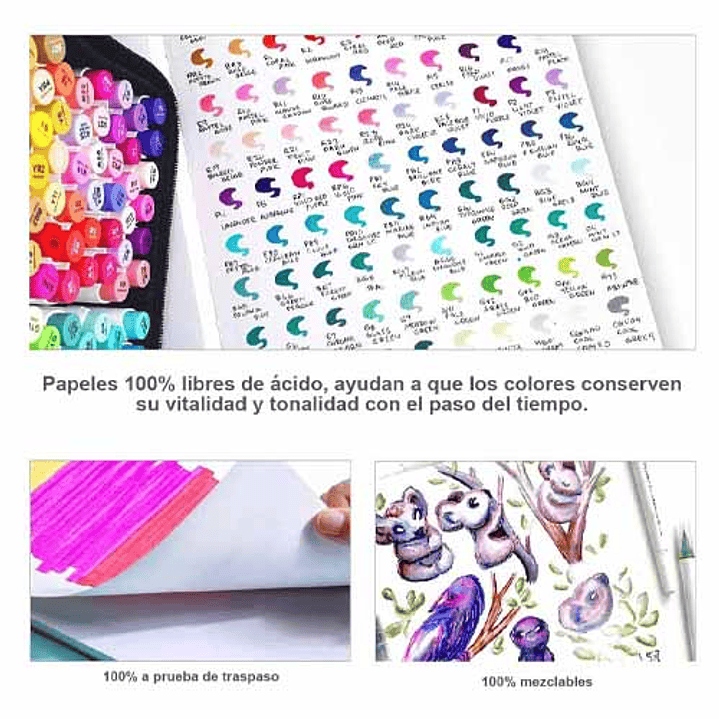 OHUHU BLOCK PARA MARCADORES DE ALCOHOL (21 X 21 CM, 78 HOJAS) 6