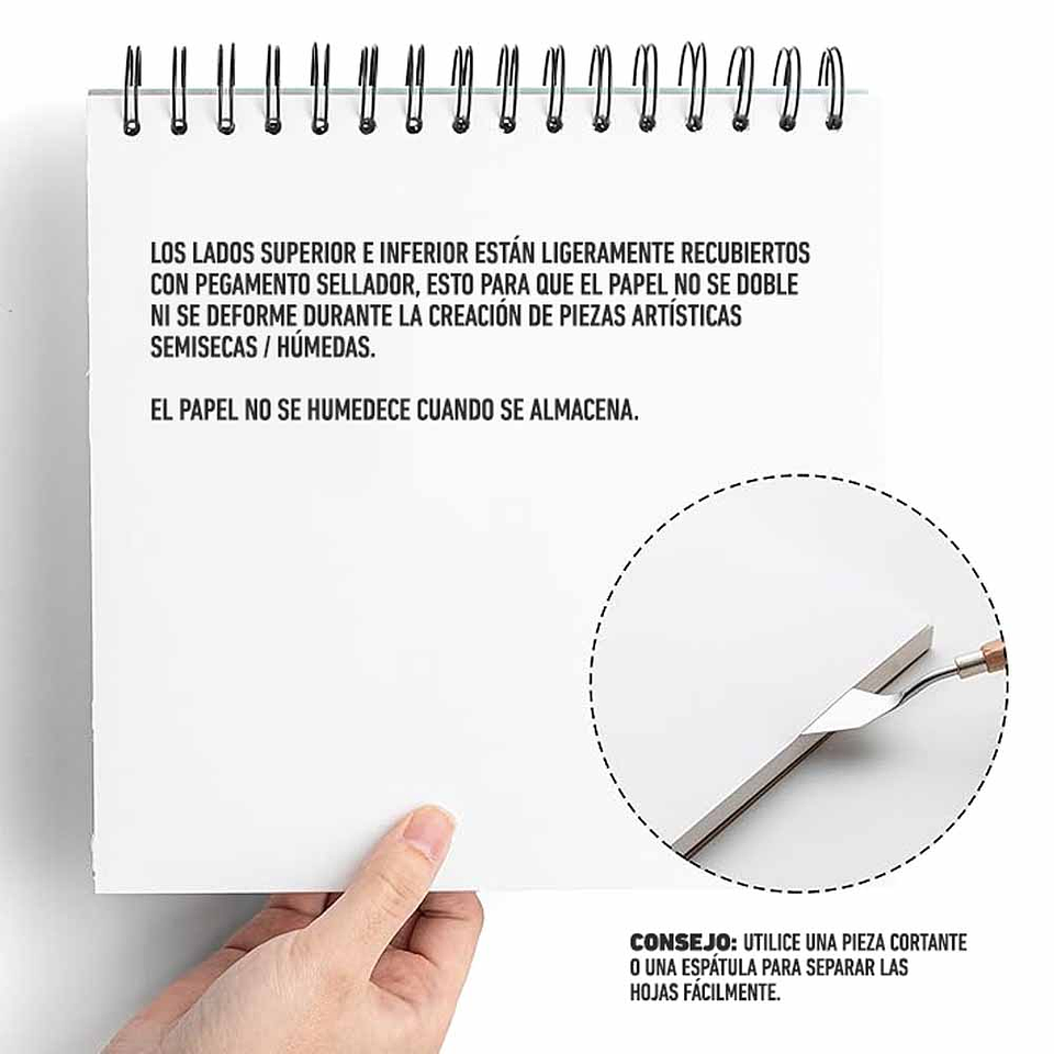 HIMI CUADERNO GOUCHE PAD 21.6*21.6CM-50PCS VERDE - 160G 4