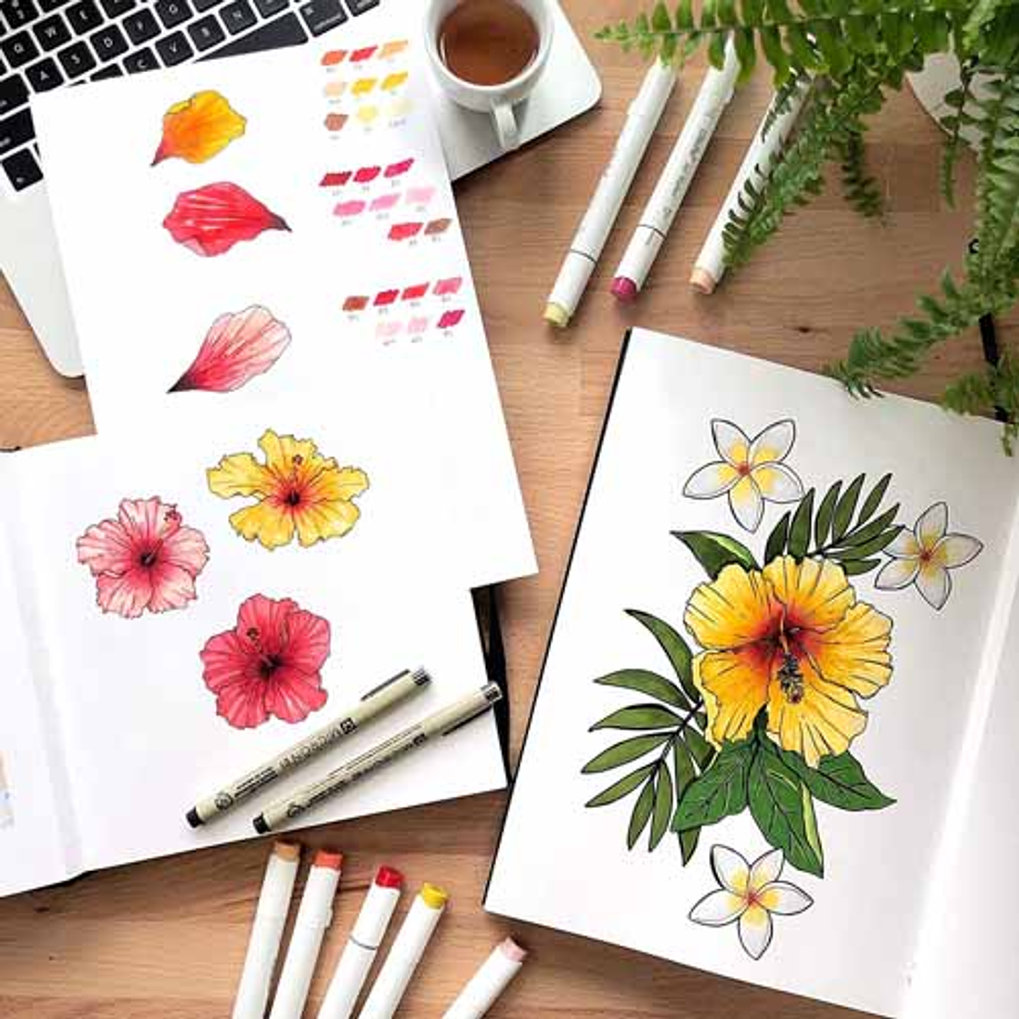 OHUHU BLOCK PARA MARCADORES DE ALCOHOL (21 X 21 CM, 78 HOJAS) 3