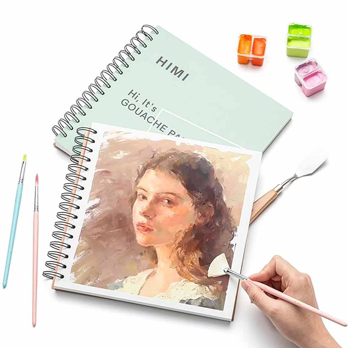 HIMI CUADERNO GOUCHE PAD 21.6*21.6CM-50PCS VERDE - 160G 2