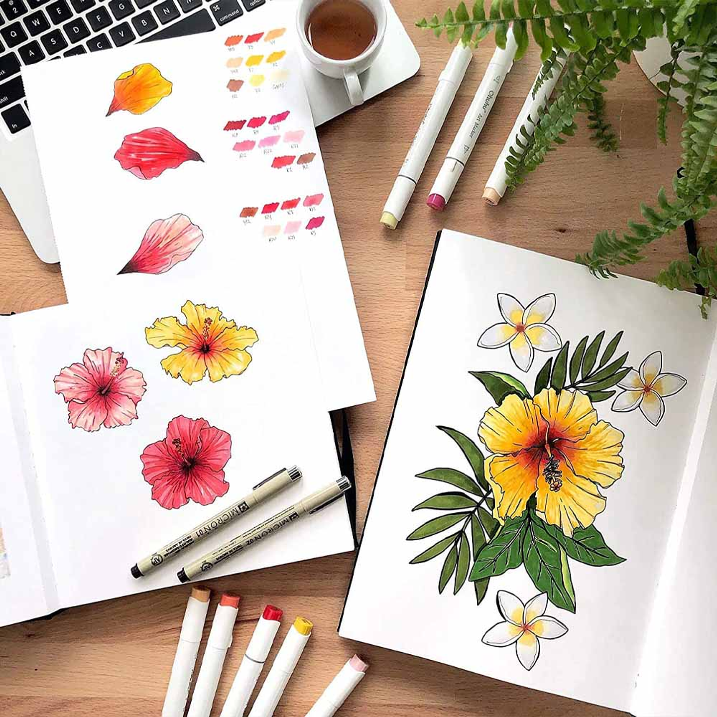 OHUHU BLOCK PARA MARCADORES DE ALCOHOL (17,5X16,5 CM, 30 hojas) 120 LB/200 GSM 6