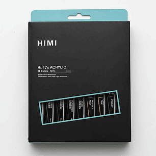 HIMI SET DE TUBO ACRILICO 12 ML - 36 COLORES 