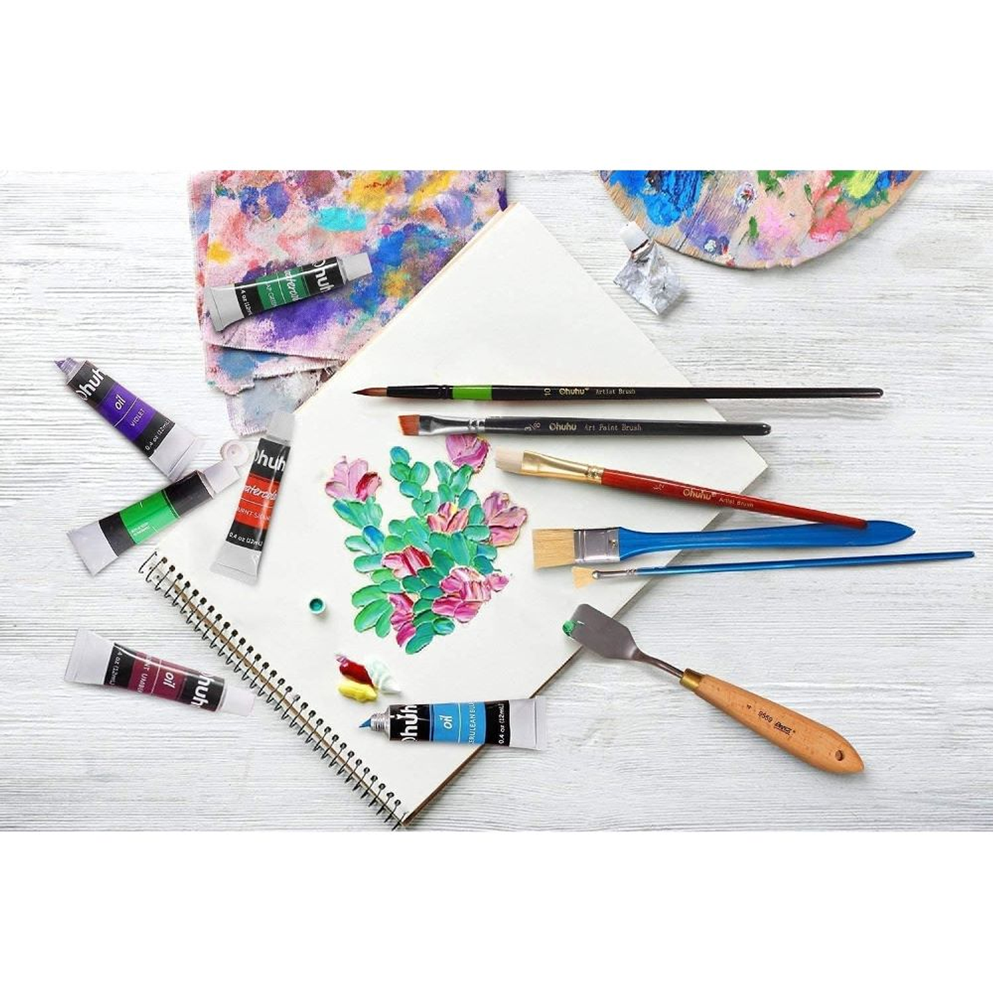 OHUHU SET DE 24 PINTURA AL ÓLEO 4