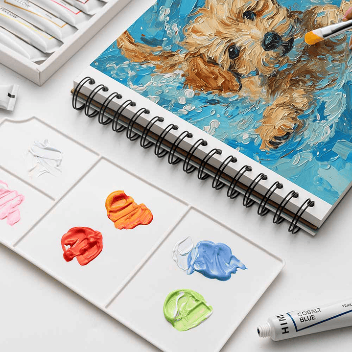 HIMI SET DE TUBO DE 24 PINTURA GOUACHE 12ML 4