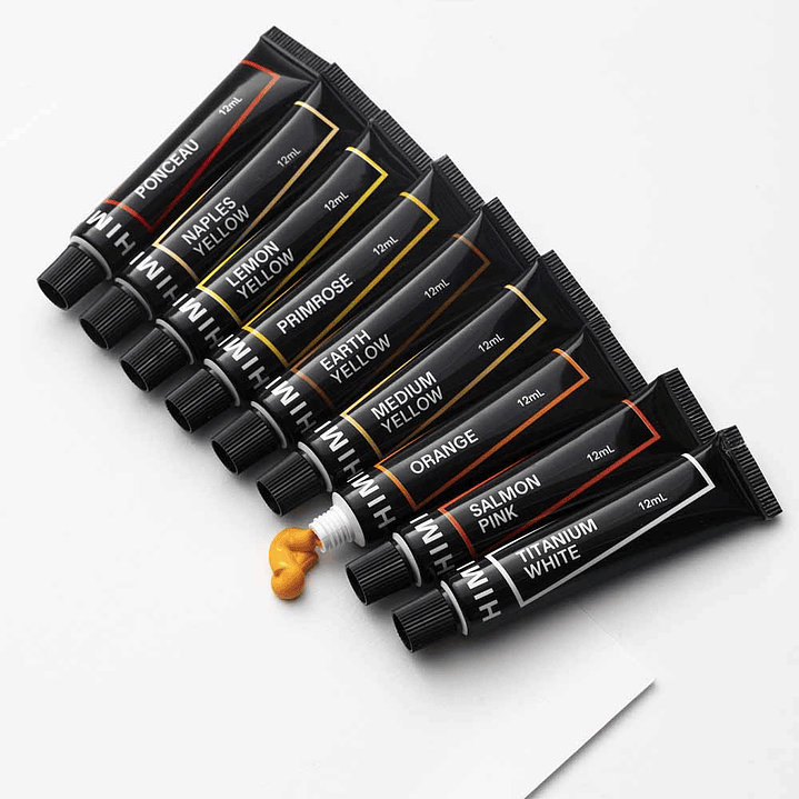 HIMI SET DE TUBO ACRILICO 12 ML - 36 COLORES  1