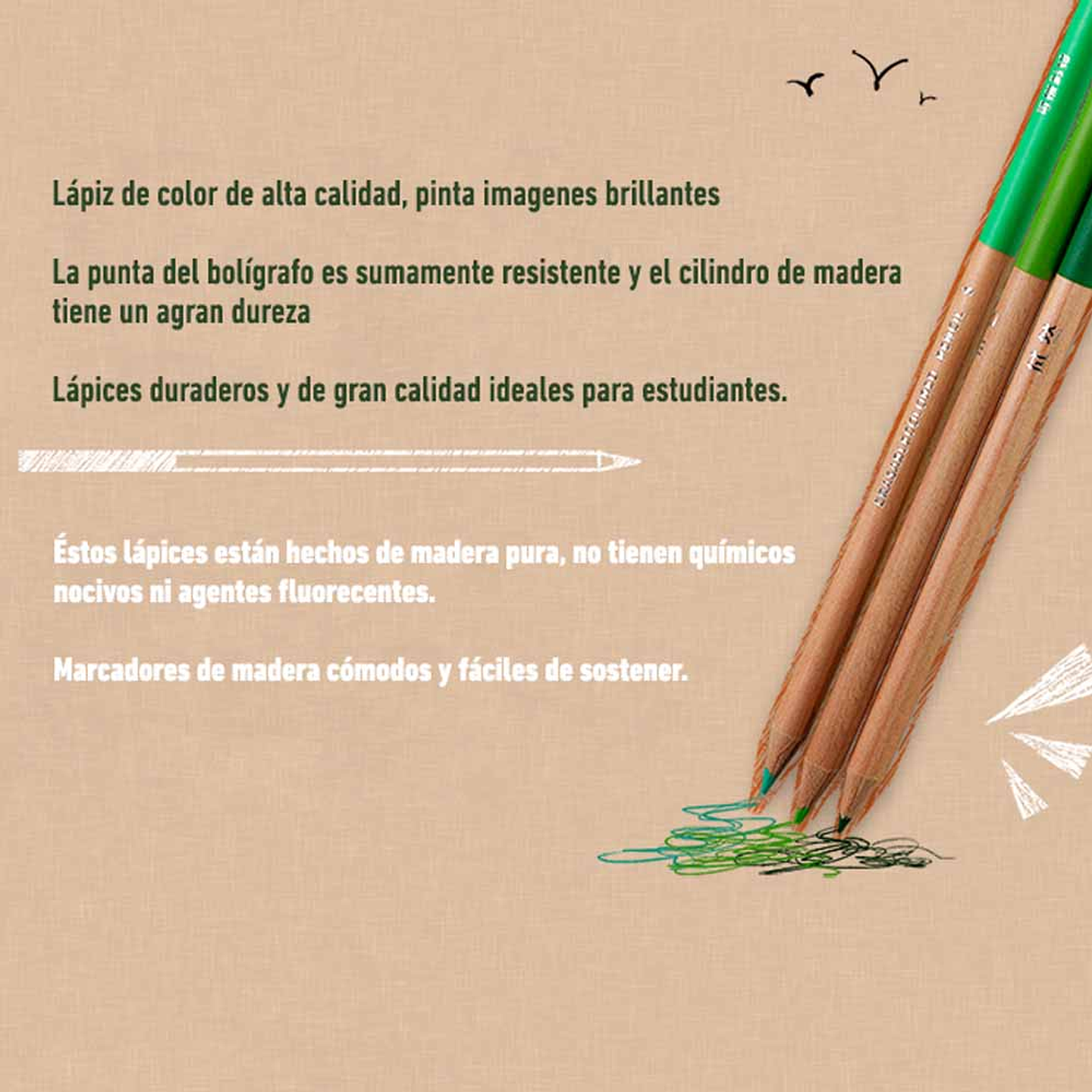 MIYA LAPICES DE COLORES BORRABLES 36 COLORES SET ECOLÓGICO  8