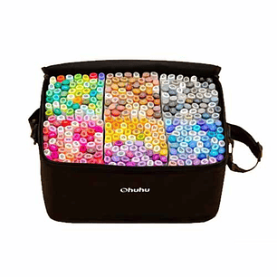 OHUHU 320 MARCADORES DE ALCOHOL + 1 BLENDER FINA&BISELADA