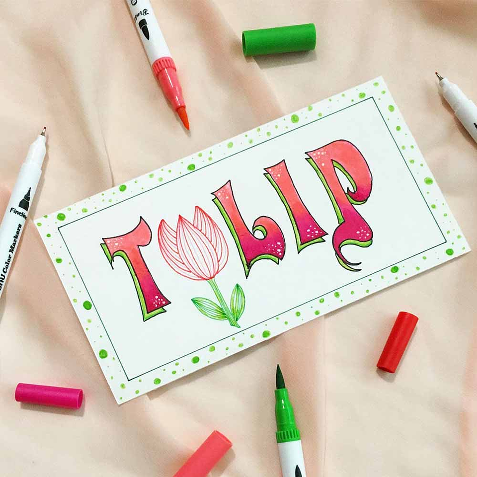 OHUHU 36 MARCADORES DOBLE PUNTA PINCEL Y TIRALÍNEAS FINO 6