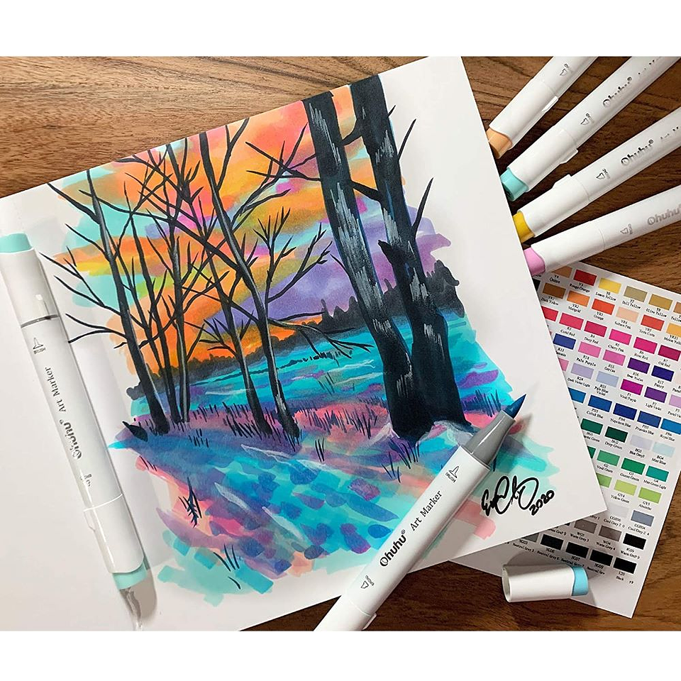 OHUHU SET DE 2 BLOCK PARA MARCADORES DE ALCOHOL. 9