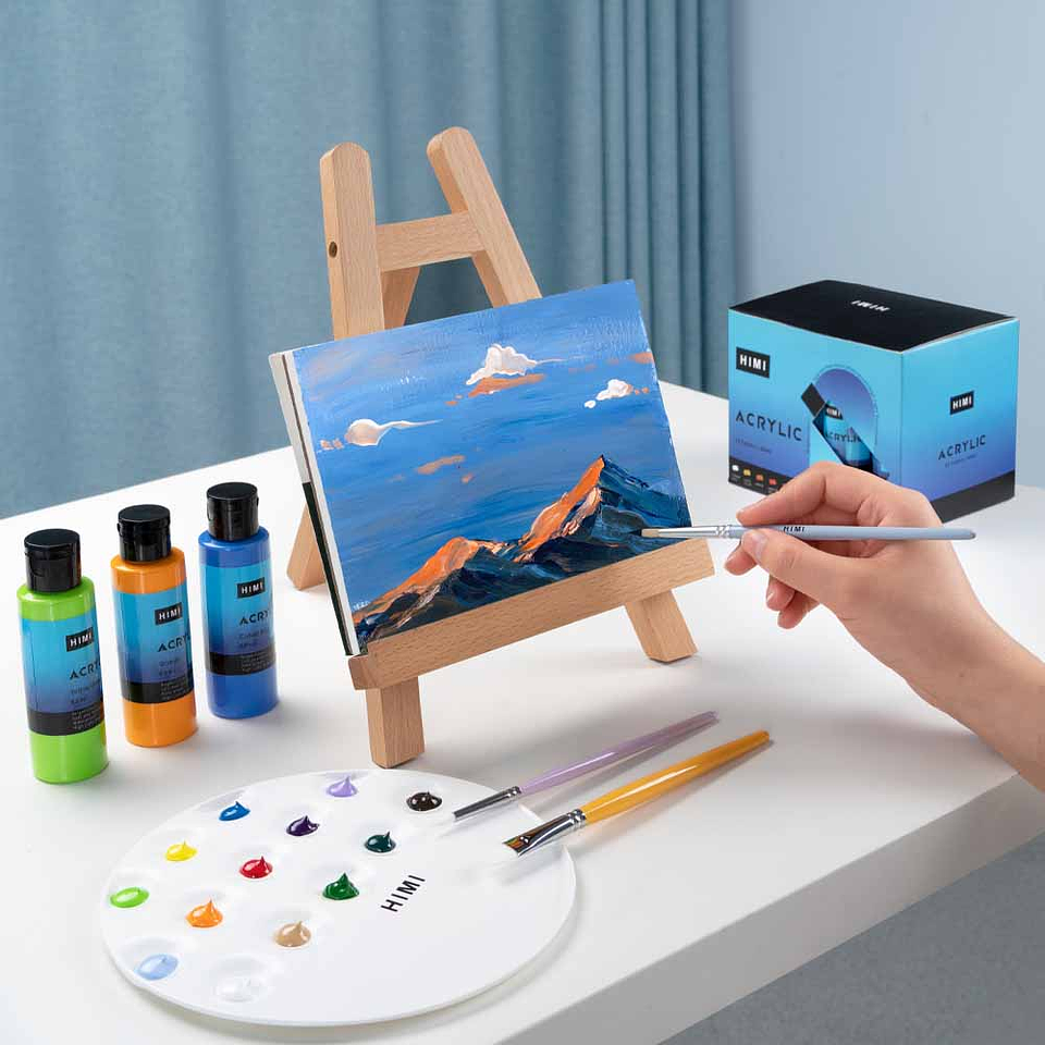 HIMI SET DE PINTURAS ACRÍLICAS 12 COLORES / 60 ML  5