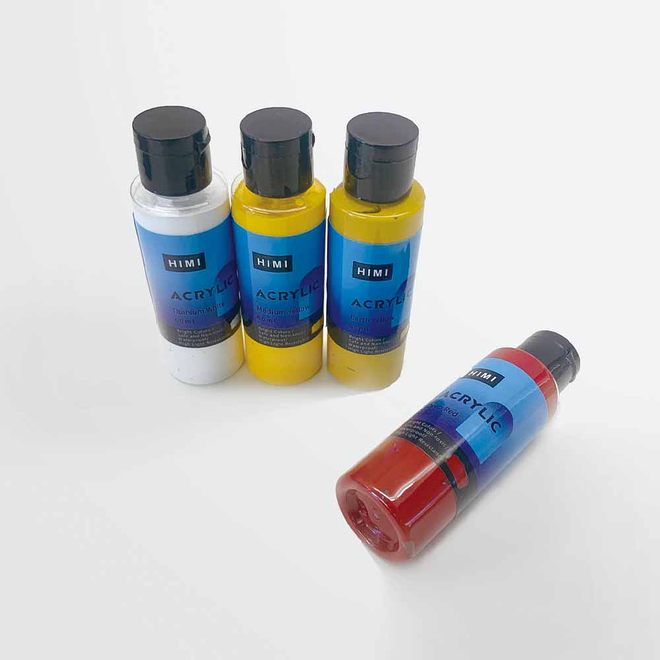 HIMI SET DE PINTURAS ACRÍLICAS 12 COLORES / 60 ML  8