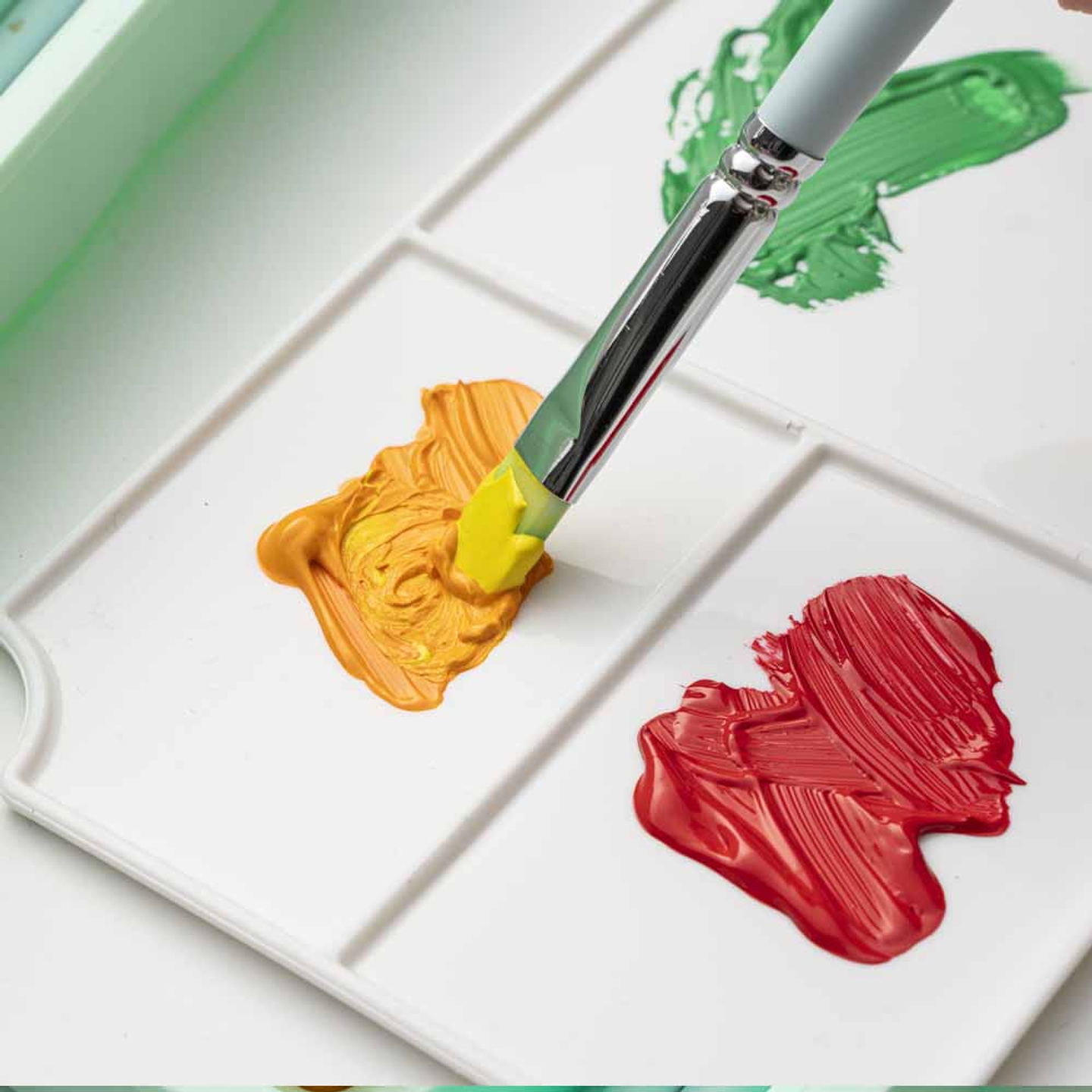 HIMI SET GOUACHE 18 COLORES / 30GR + PINCELES (ESTUCHE VERDE) 7