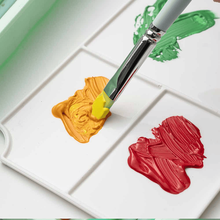 HIMI SET GOUACHE 18 COLORES / 30GR + PINCELES (ESTUCHE VERDE) 7