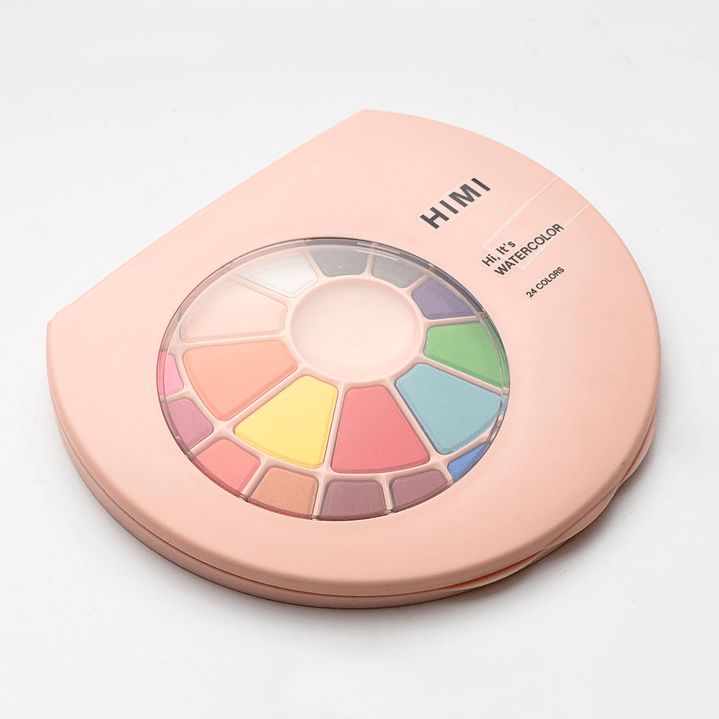 HIMI SET PINTURA SOLIDA 24 COLORES (ESTUCHE ROSADO) 3