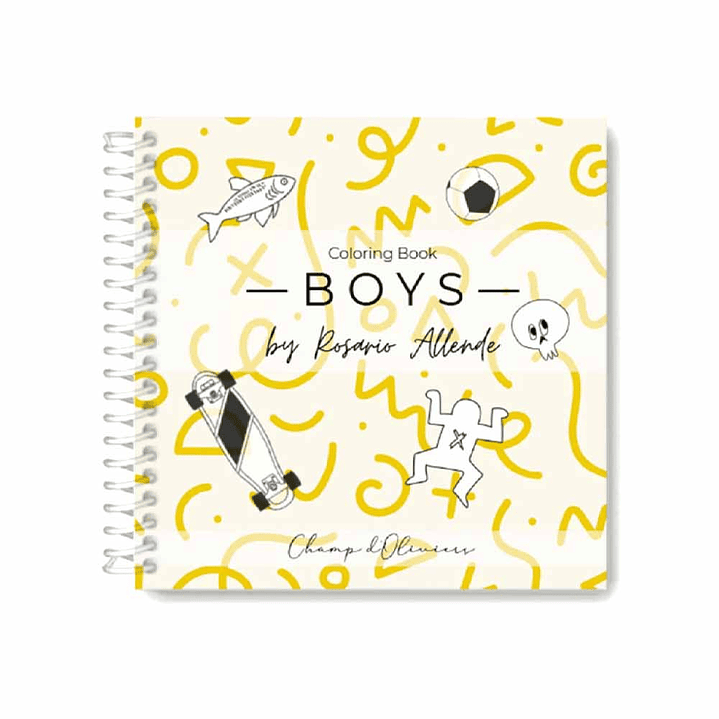 LIBRO COLORING BOOK BOYS ROSARIO ALLENDE 1