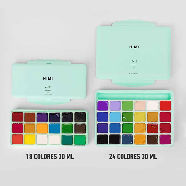HIMI SET GOUACHE 24 COLORES / 30GR (NO INCLUYE PINCELES) 6
