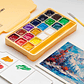 HIMI SET GOUACHE 18 COLORES / 30GR + PINCELES (ESTUCHE AMARILLO) - Miniatura 11