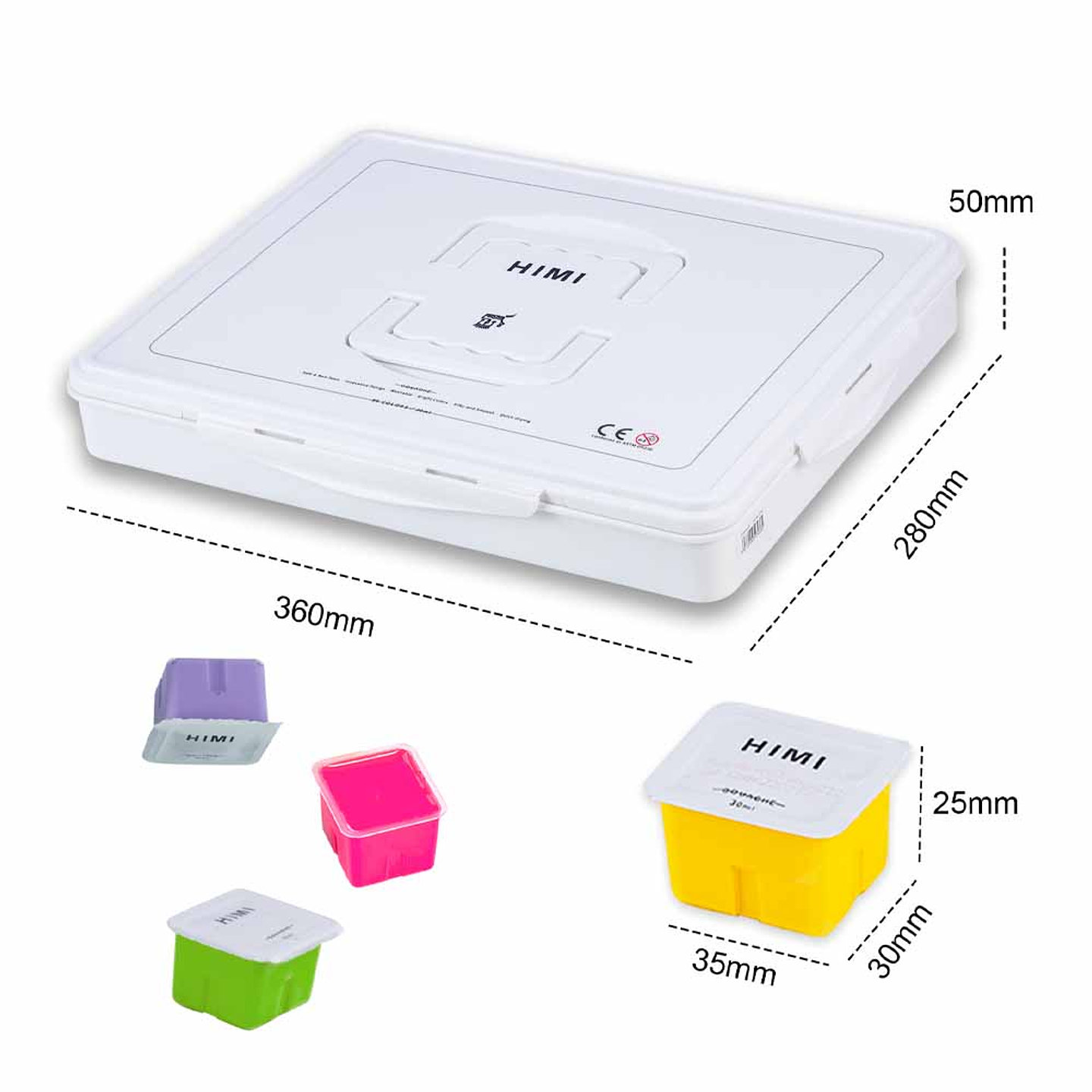 HIMI SET GOUACHE 56 COLORES / 30GR (ESTUCHE BLANCO)  2