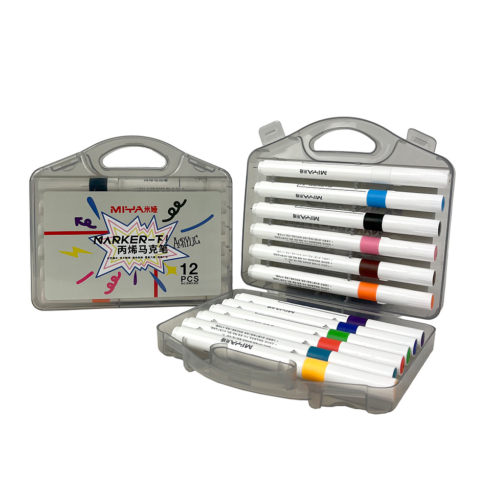 MIYA SET ACRILICOS 12 COLORES 3