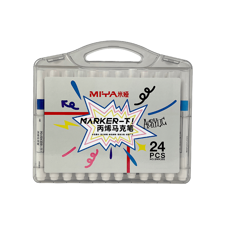 MIYA SET ACRILICOS 24 COLORES 2