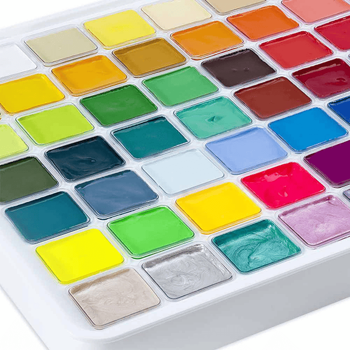 HIMI SET GOUACHE 56 COLORES / 30GR (ESTUCHE BLANCO)  4