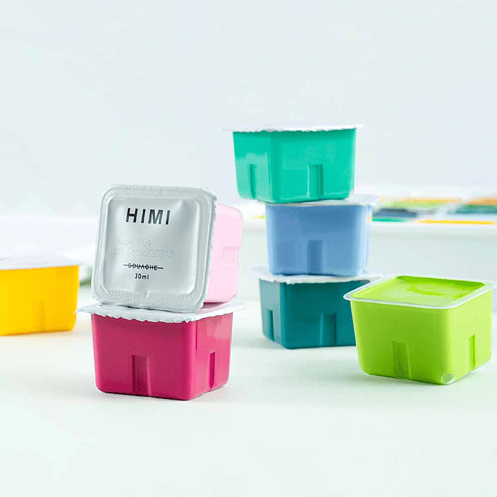 HIMI SET GOUACHE 56 COLORES / 30GR (ESTUCHE BLANCO)  6