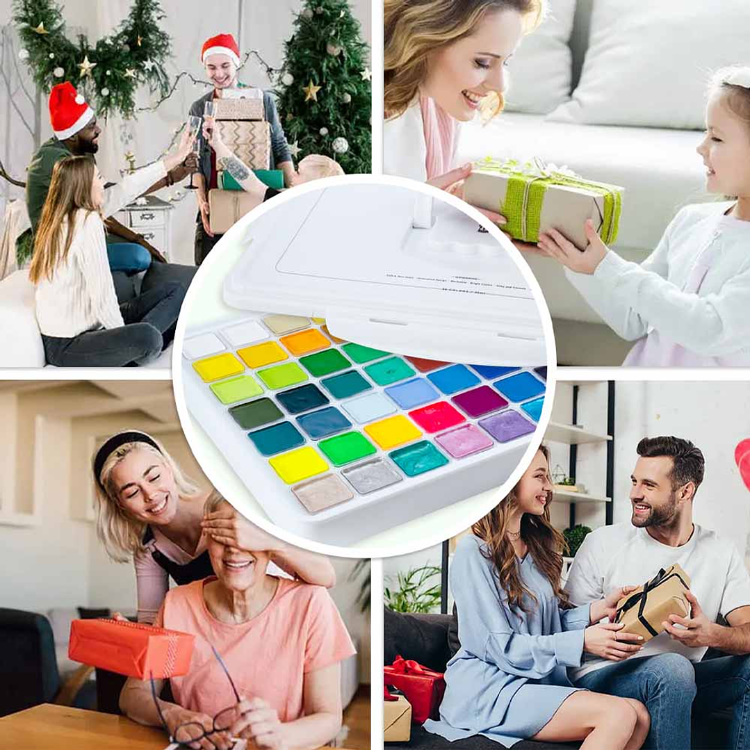 HIMI SET GOUACHE 56 COLORES / 30GR (ESTUCHE BLANCO)  8