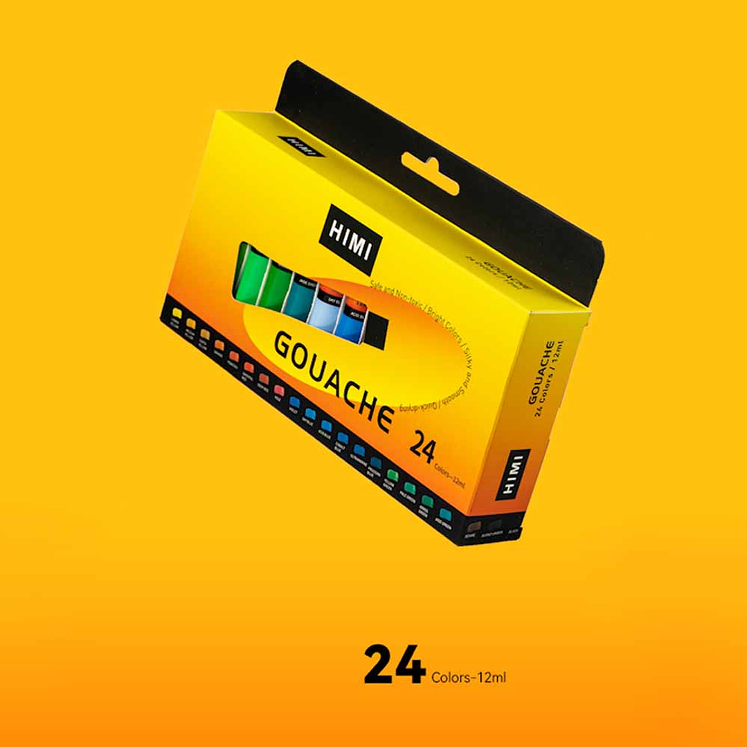 HIMI GOUACHE EN TUBOS 24 COLORES / 12GR  4