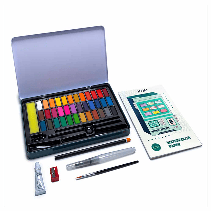 HIMI KIT DE ACUARELA 36 COLORES  1