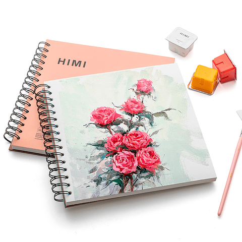 HIMI CUADERNO 8.5IN GOUCHE PAD 21.6*21.6CM-50PCS ROSADO-160G